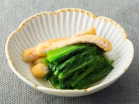 Komatsuna Nibitashi (Braised Komatsuna)