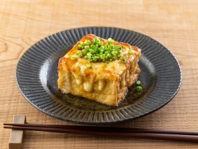 Atsuage with green onions and cheese