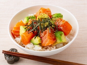 Salmon and Avocado Donburi
