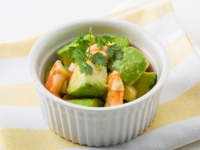 Avocado and Shrimp Salad with Wasabi dressing