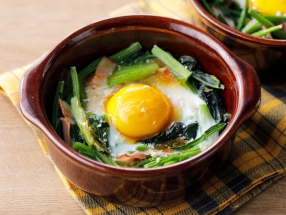 Spinach and Egg in mini cocotte