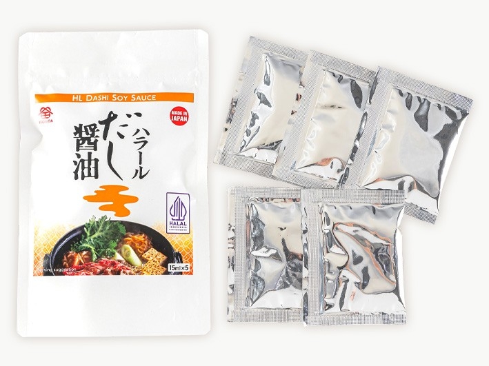 HL Dashi Soy Sauce 15ml (5 sachets) | Kamada Soy Sauce official