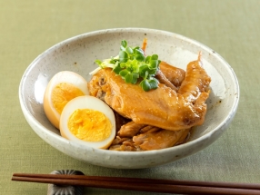 Ponzu Chicken Wings and Eggs