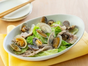 Ponzu Steamed Pork and Clams