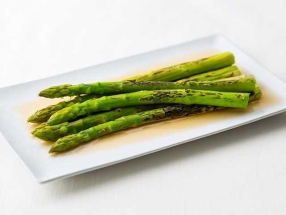 Roasted Asparagus in Dashi