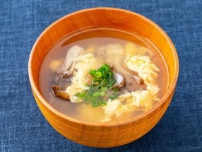 Egg Drop Soup with Maitake Mushrooms