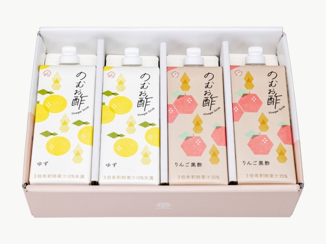 詳細_灰_のむお酢ゆずりんご黒酢_4本入