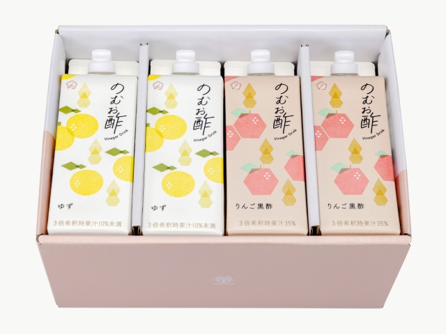 詳細_灰_のむお酢ゆずりんご黒酢_8本入